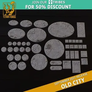 Bases Set - Old City - Titan Forge Miniatures September 2021