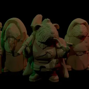 ThistleSworn Fellowship - Guinea Pig adventurers for rpg and miniature gaming