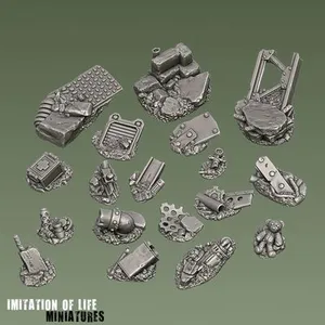 Wasteland base toppers set 3 - Supportfree base detailing kit.