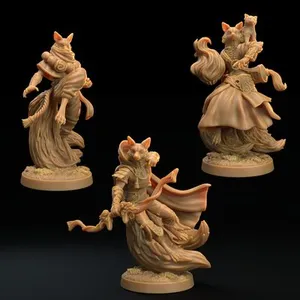 KITSUNE archer, monk, & spellcaster | PRESUPPORTED | Yokai Lodge