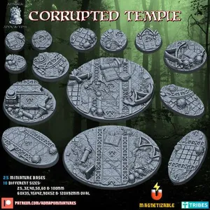 Corrupted Temple Set (Bases & Toppers//Pre-supported)