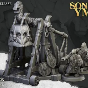 Dwarf Old Siege Engines - Highlands Miniatures