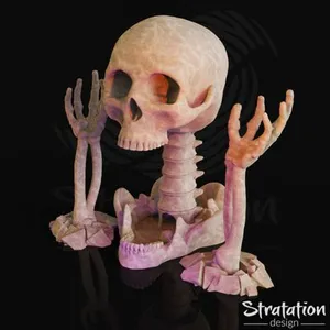 Spooky Skeletal Dice Tower