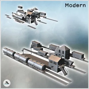 Industrial railway station with buildings, tracks and wagons (17) - Cold Era Modern Warfare Conflict World War 3 RPG Post-apo WW3 WWIII