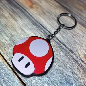 Mario Mushroom Keychain - Printable Design