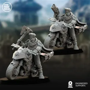 Company Leader on Combat Bike - Human Defense Force