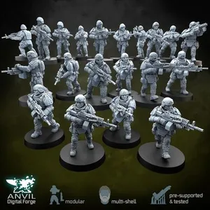 Modern Special Forces Heavies - Modular Infantry for Skirmish Tabletop Wargames