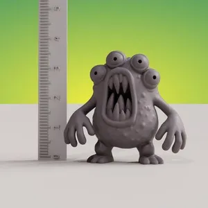 Strange Alien – Pocket Cryptids Miniature STL – 1.5” Retro Monster Figure