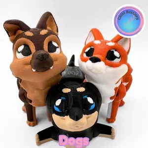 Dog Flexi (GSD, Shiba Inu, Dachshund)