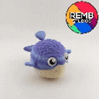 Cute Flexi Pufferfish | Print-in-place | No Support — Image 2 of 8