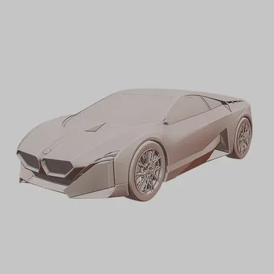 BMW Vision M Next Concept 2019 3D Printable Model – Futuristic Hypercar STL