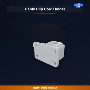 Adhesive Cord Holder Clip, Holds Starlink Ethernet, Rv - STL File for 3D Printing