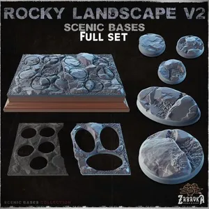 Rocky Landscape V2 - Scenic Bases (Full Set)
