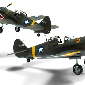 “Early War Warhawk Fighter Aircraft | Fully Rigged | Game Ready 3D Model”