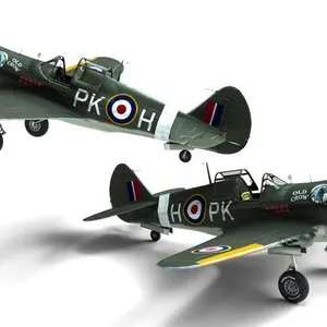 “British Fighter Aircraft (Britain) | Fully Rigged | Game Ready 3D Model”