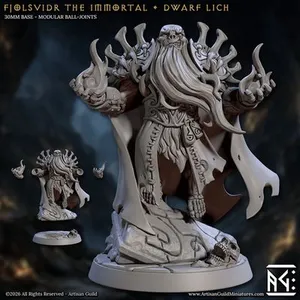 Fjolsvidr the Immortal - Dwarf Lich (The Curse of Goldvein)