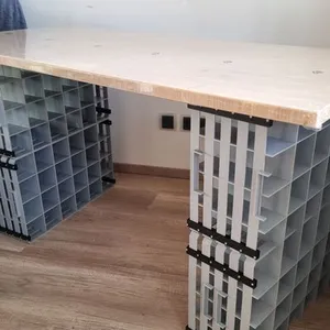Modular Craft Table Legs for AUER 60×40 Inserts — 5-Level Storage System