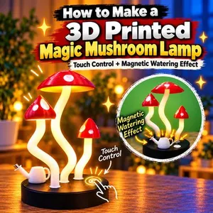 Magic Mushroom Lamp – Touch & Magnetic LED Light