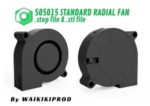 5015 Radial Fan - 3D model for conception - .step & .stl files