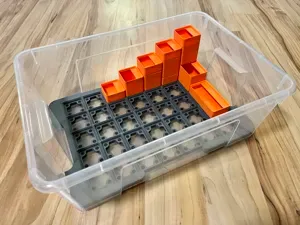 Gridfinity adapter for Ikea Samla box 11l