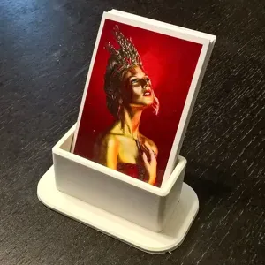 Portrait business card holder
