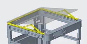 Bambu Lab P1P "Support" mod for "Vision" Enclosure