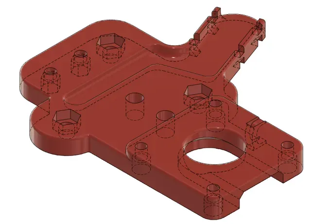 E3D Hermes / Hemera, Alfawise / Longer3D mount plate — Image 2 of 5
