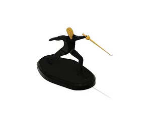 Fencing Athlete Minimalist Square