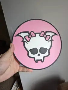 Monster High Draculaura Skullette Bordered Wall Plaque Raised