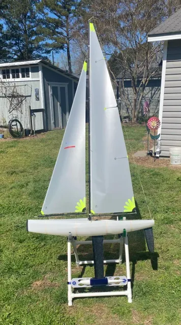 DF95 DF65 IOM US1M Star 45 PVC RC sailboat stand — Image 7 of 16