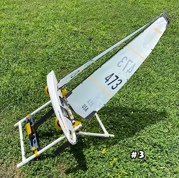 DF95 DF65 IOM US1M Star 45 PVC RC sailboat stand — Image 5 of 16