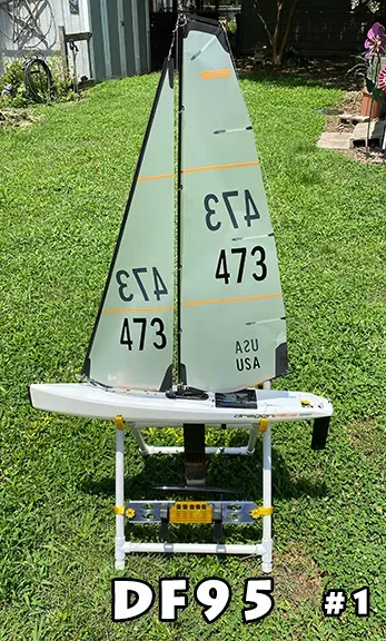 DF95 DF65 IOM US1M Star 45 PVC RC sailboat stand — Image 2 of 16