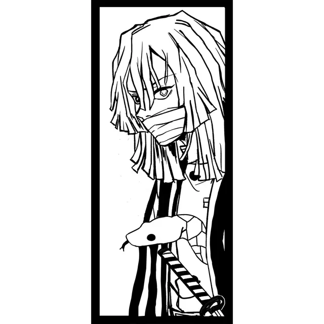 Demon Slayer Iguro Obanai Kimetsu no yaiba 2D Wall — Image 2 of 4