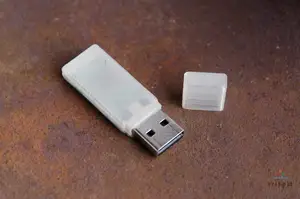 USB housing with USB connector cover