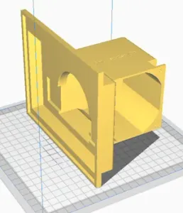 ADATTATORE SCARICO ARIA K40 LASER - PER VENTOLA DA 120mm A TUBO DA 100mm