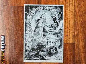 Mahishasura Mardini - Durga Destroys Mahisasura [Easy to Print Filament Painting]