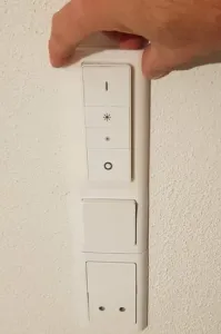 Hue Dimmer switch wall mount for FUGA softline design.