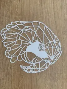 Geometric Parrot head / macaw head / Papagei / Ara