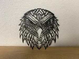 Eagle head / Adlerkopf geometrical wallart