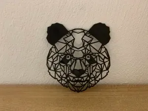 Panda Bear head geometrical
