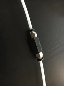 PC4-M10 PTFE metric hex Coupler / Pass through for Lack enclosure pane or filament dry box