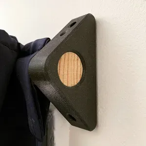 Curtain Rod Bracket with wood dowl as a rod