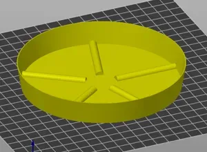 Parametric flower pot saucer