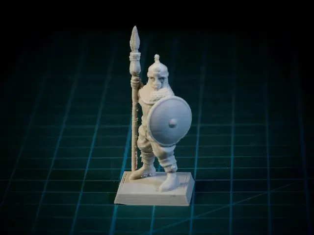 Elite Saracen Spearman 28mm (supportless, FDM friendly) — Image 2 of 3