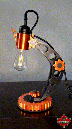 Steampunk Space Retro Funky Table Lamp