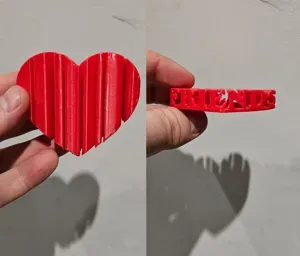 Anti Valentine's day heart - FRIENDS pendant