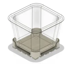IKEA 365 (804.449.46) small glass container holder for gridfinity
