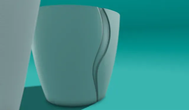 Planter 05 - Leaf Me Alone, with drainage hole and saucer — Фото 3 из 6