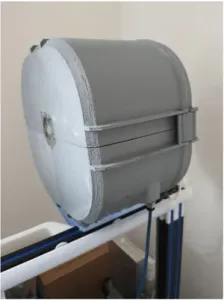 Filamentboxes mounted on Ender 3 Pro