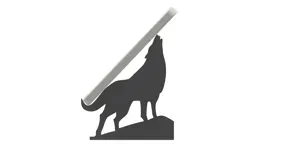 Wolf phone stand
